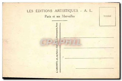Paryż — Trocadéro — A. L. — Rewers
