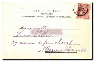 Bruxelles — Nowa Szkoła Militarna — Wydawca N. 268, seria 4 — Rewers