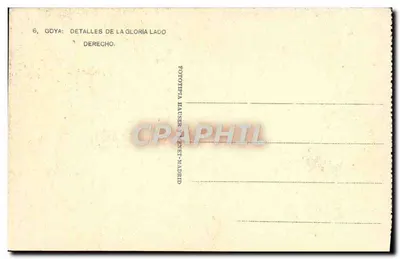 Dettaglio della Gloria di Goya — lato destro — Fototipia Hauser, Madrid — Verso