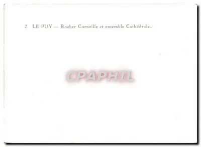 Le Puy — Wzgórze Corneille i zespół katedry — n°7 — Rewers