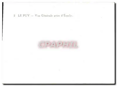 Le Puy — Ogólny widok z Éspaly — n°2 — Rewers
