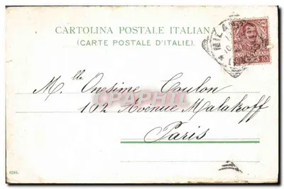 Milano. Stacja Centralna — wydawca Cartolina Postale Italiana, nr 6286 — Rewers