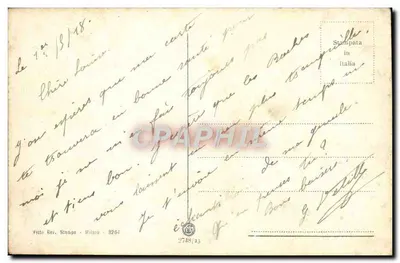 Milano - Stazione Centrale — vue de la gare avec véhicules — éditeur Visto Rav. Stampa, n° 9264 — Verso