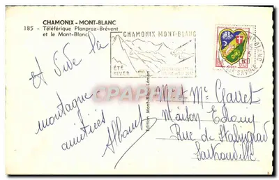 Chamonix-Mont-Blanc — Téléphérique Planpraz-Brévent et le Mont-Blanc — Édition Mont-Blanc-Lémier — Verso
