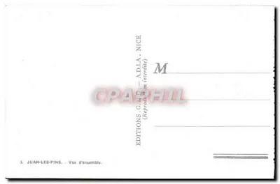 Juan-les-Pins — Vista general — Ediciones G. C. - Adia, Niza — Reverso