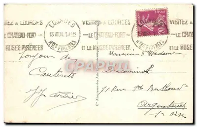 Cauterets — Dal van Lutour — Uitgever Moderne ansichtkaart 127 — Achterkant