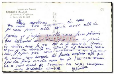 Brunoy (S.-et-O.) — La Mare au Capitaine in Foresta di Sénart — Edizioni di RAYMON (S.-et-O.) — Verso