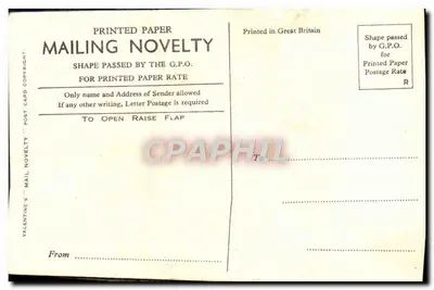 Dois cavaleiros em uniforme vermelho — Royal Horse Guards — Valentine's Postcard — Verso
