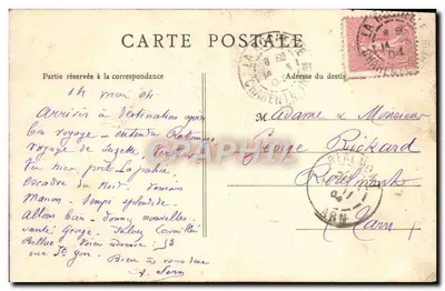 La Rochelle — El Puerto de pesca y la Bahía vista desde arriba — B.F. PARIS — Reverso