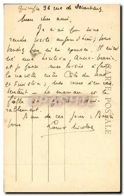 Quimper - Fachada da Catedral — editor Guérin-Villard, n° 6319 — Verso