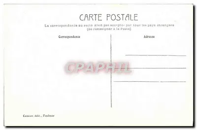 Toulouse - Jardim das Plantas — Cazeau, éd., Toulouse, n°58 — Verso