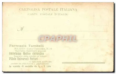 Gargnano — Jezioro Garda — Italian Postcard — Rewers