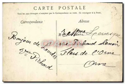 Lourdes — Vue générale. — Édition F. n° 41 — Verso