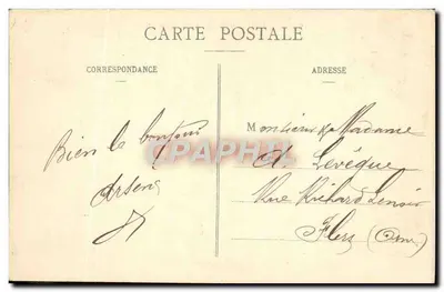 Granville — Grève du Nord — Wzrosła woda — wydawca R. du V., Granville, n° 89 — Rewers