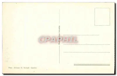 Chillon - Montreux and panorama of Lake Léman — Publisher O. Sartori - Geneva — Back