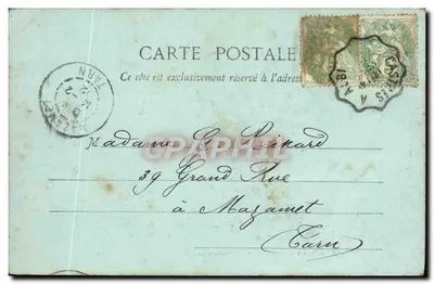 Le Sidobre blisko Castres — La Pierre Clabado — E. Sagnes, wydawca, Castres — Rewers