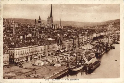 Rouen — Vista geral — Edição La Cigogne, n° 302