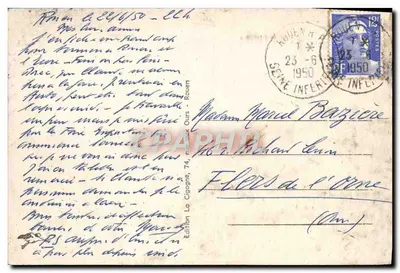 Rouen — Vista geral — Edição La Cigogne, n° 302 — Verso
