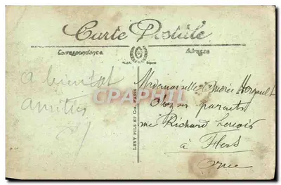 Cartolina d'epoca Bordeaux Il Grande Teatro Tramway — Verso