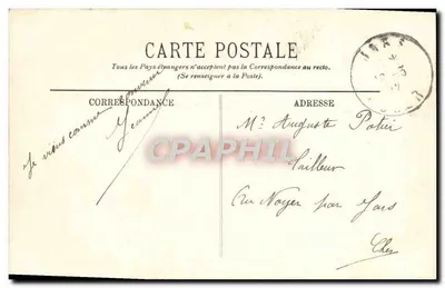 Bourges — Katedra — Widok z Ogród Archiwalny — LL. — Rewers