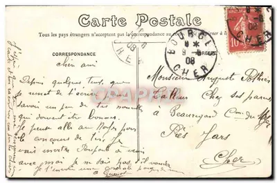 Bourges — Pałac Jacques-Cœur — wydawca: Nowe Karty z Bourges — Rewers