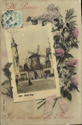 Paris - Moulin Rouge — decoração floral — depósito L.D. Modelo