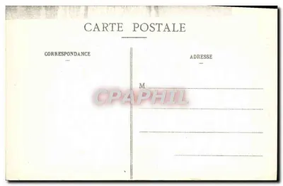 Bilhete postal antigo La Roche Maurice Portail da Igreja — Verso