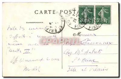 La Pointe du Raz — Prądy Raz de Sein — Wydawnictwo Villard, Quimper — Rewers