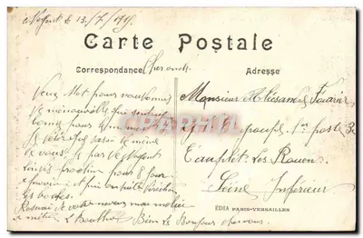 Zbrodnie w Reims — Zniszczenie szyb — LL. n°87 — Rewers