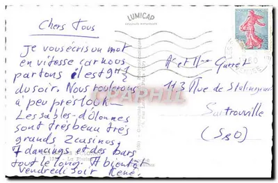 A Praia e a Piscina de Les Sables-d'Olonne — editor Cap — Verso