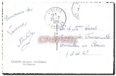 Zamek Repaire — Vigeois (Corrèze) — wyd. Favey — Rewers