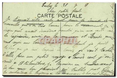 Tarbes — O Hotel de Ville - A Posta - BR - 4802 — Verso