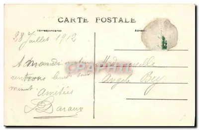 Tours — Hotel de Ville — wydawca: MASSEY & CIE, n° 338 — Rewers