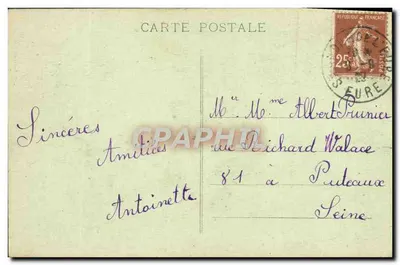 Dreux (E. et L.) — Hotel de Ville zbudowany podczas Franciszka I — G. Fournault, Dresn — Rewers