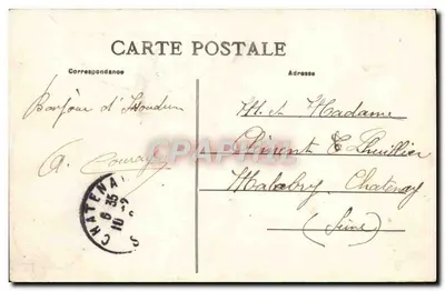 Issoudun, Hôtel-de-Ville — Indre — 286 — Wydawca: L. C. B. (Zamek Châteauneuf) — Rewers
