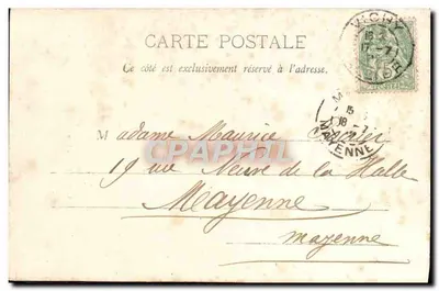 La Torre del Reloj — Vichy — Imprenta d'Érerville — Reverso