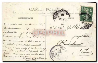 Miasto Carcassonne — Ogólny widok z zachodu — Jordy, Place Carnot — Rewers