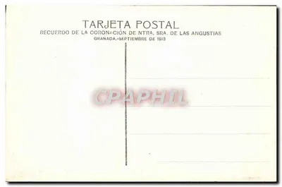Nuestra Señora de las Angustias — Coronación — Granada — Reverso