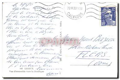 Lisieux — Algemene uitzicht richting de Basiliek — uitgever Cap — Achterkant