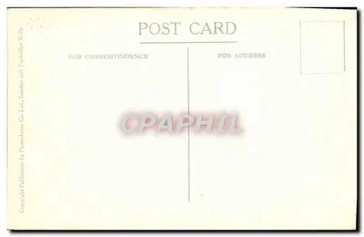 Abbo Westminster. Kaplica Henry'ego VII — widok z zewnątrz — wydanie przez Photochrom Wells & Co. Ltd., Londyn — Rewers