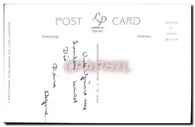 Casas do Parlamento e Abadia de Westminster — Londres — Lansdowne Publishing Co. Ltd. n° LP 476A — Verso