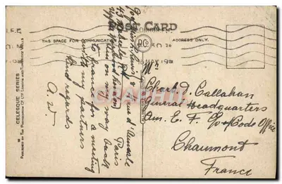 Bilhete postal antigo Torre de Londres Ponte de Londres — Verso