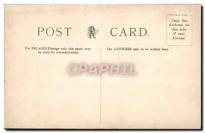 Trafalgar Square, Londyn — widok panoramiczny z kolumną Nelsona — kartka pocztowa — Rewers