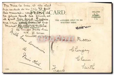 The Langham Hotel. Londres. — Carta postal antiga — editor não visível, n° de série 11352 — Verso