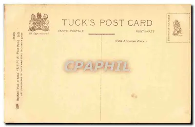 Londyn: Rotten Row i Hyde Park Corner — Tuck's Post Card n°2401 — Rewers