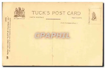 Londyn. National Gallery — widok z kościołem Saint-Paul — Tuck's Post Card n°2481 — Rewers