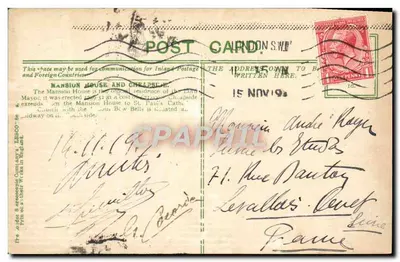 LONDYN — MANSON HOUSE AND CHEAPSIDE — wydawca: The London & Provincial Postcard Co. Ltd. — Rewers
