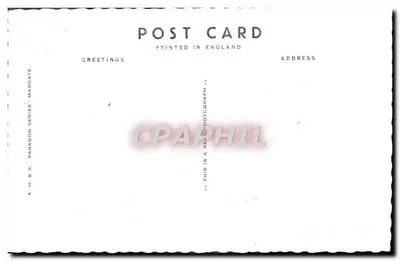 Ramsgate — panoramiczny widok portu i plaż — A. H. & S. Seria Paragon — Rewers