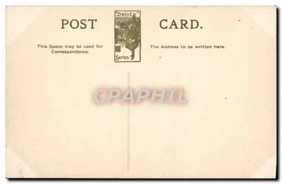 Dover, Cliff Szekspira — widok z fal i tunelu — wydawca Dainty, seria 'Dainty' — Rewers