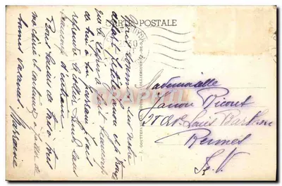A Auvergne — Teatro, Estabelecimento Termal, Hotéis e Mont Chalusset — Chatel-Guyon — Verso